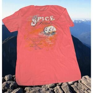 Margaritaville Jimmy Buffett Far Side of World Tour Shirt M Spice Parrot Head